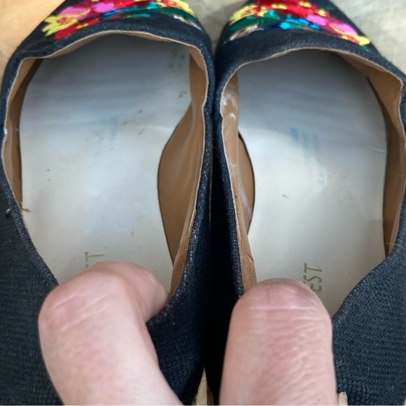 Nine West flats loafers embroidered Oaxaca style Mexico folk size 8 - Picture 7 of 12